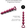 Bing Bang Silicone Anal Beads By Love To Love - Medium, Plum Star