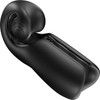 SVibe Snail EVO Silicone Penis Masturbator With Synchronized Head & Shaft Vibrations - Black