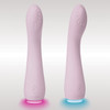 OVO Ciana Rechargeable Silicone G-Spot Vibrator With LED Base - Pink