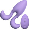 Tracy's Dog Dorace Rechargeable Silicone Vibrating Butt Plug With Remote - Violet