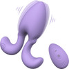 Tracy's Dog Dorace Rechargeable Silicone Vibrating Butt Plug With Remote - Violet