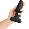 b-Vibe Rimming Plug 2 Remote Control Vibrating Silicone Anal Toy - Black