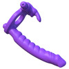 Fantasy C-Ringz Silicone Double Penetrator Rabbit By Pipedream - Purple
