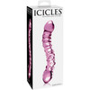 Icicles No. 55 Pink Glass G-Spot Dildo