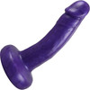 Small Realistic Bent Silicone Dildo By Vixen - Purple
