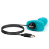 b-Vibe Rimming Plug Petite Silicone Remote Control Vibrating Anal Toy - Teal