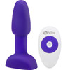 b-Vibe Rimming Plug Petite - Waterproof Remote Control Vibrating Anal Toy - Purple