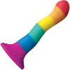 Colours Pride Edition 6" Wave Silicone Dildo - Rainbow