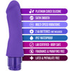 Luxe Marco Silicone Girthy Vibrating Dildo by Blush Novelties - Purple