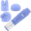 Rose Revitalize Vibrating Bullet Massage Kit With 3 Silicone Attachments By Blush - Periwinkle