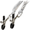 Nipple Play Playful Tassels Nipple Clamps By CalExotics - Silver