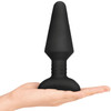 b-Vibe Rimming Plug XL Silicone Remote Control Vibrating Anal Toy - Black