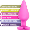 Play With Me Naughtier Candy Heart Silicone Butt Plug By Blush - Ride Me Pink