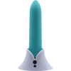 Point 20 Function Rechargeable Silicone Waterproof Bullet Vibrator By Nu Sensuelle - Teal