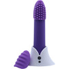 Point Plus 20 Function Silicone Bullet Vibrator With Textured Tips By Nu Sensuelle - Purple