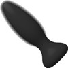 A-Play Adventurous Vibrating Rechargeable Silicone Anal Plug With Remote - Black