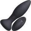 A-Play Experienced Vibrating Rechargeable Silicone Anal Plug With Remote - Black
