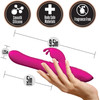 Lush Kira Rechargeable Silicone Dual Stimulation Rabbit Vibrator By Blush - Velvet Pink