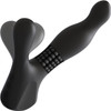 OptiMALE Rimming P-Massager Vibrating Rechargeable Silicone Prostate Massager By Doc Johnson - Black