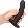 Boundless 6" Smooth Silicone Suction Cup Dildo By CalExotics - Black