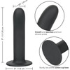 Boundless 7" Smooth Silicone Suction Cup Dildo By CalExotics - Black