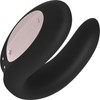 Satisfyer Double Joy Wearable Silicone Dual Stimulation App Enabled Couples Vibrator - Black