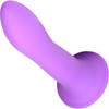 Squeeze-It Squeezable Slender Suction Cup Dildo - Purple