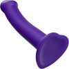 Strap-on-Me Bendable Dual Density Silicone Dildo - XL Purple