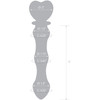 Gläs Sweetheart Glass Dildo - Clear & Pink