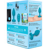 b-Vibe Vibrating Jewel Plug S/M Remote Control Silicone Anal Toy - Teal