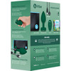 b-Vibe Vibrating Jewel Plug M/L Remote Control Silicone Anal Toy - Emerald Green