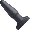Swell Inflatable Rechargeable Silicone Vibrating Anal Plug With Remote - Black