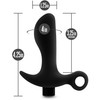 Anal Adventures Platinum Silicone Rechargeable Vibrating Prostate Massager 1 By Blush - Black