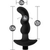 Anal Adventures Platinum Silicone Rechargeable Vibrating Prostate Massager 3 By Blush - Black