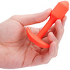 b-Vibe Vibrating Snug Plug 1 Rechargeable Silicone Anal Plug - Orange