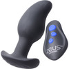 Zeus Electrosex 8X Volt Drop E-Stim Silicone Vibrating Prostate Massager With Remote - Black