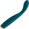 Luxe Lillie Silicone Rechargeable Vibrating Slim Wand Massager By NS Novelties - Teal