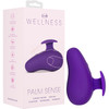 Wellness Palm Sense Rechargeable Silicone Massager By Blush - Purple
