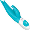 Flutter Rabbit Silicone Rechargeable Vibrator by The Rabbit Company - Blue