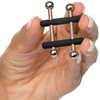 Nipple Grips Power Grip Crossbar Nipple Vices By CalExotics - Black & Silver