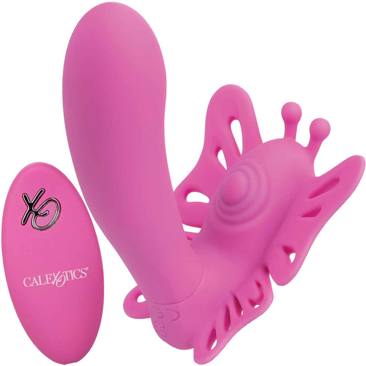 Venus Butterfly Silicone Remote Pulsating Venus G Dual Stimulation Vibrator By CalExotics pic pic