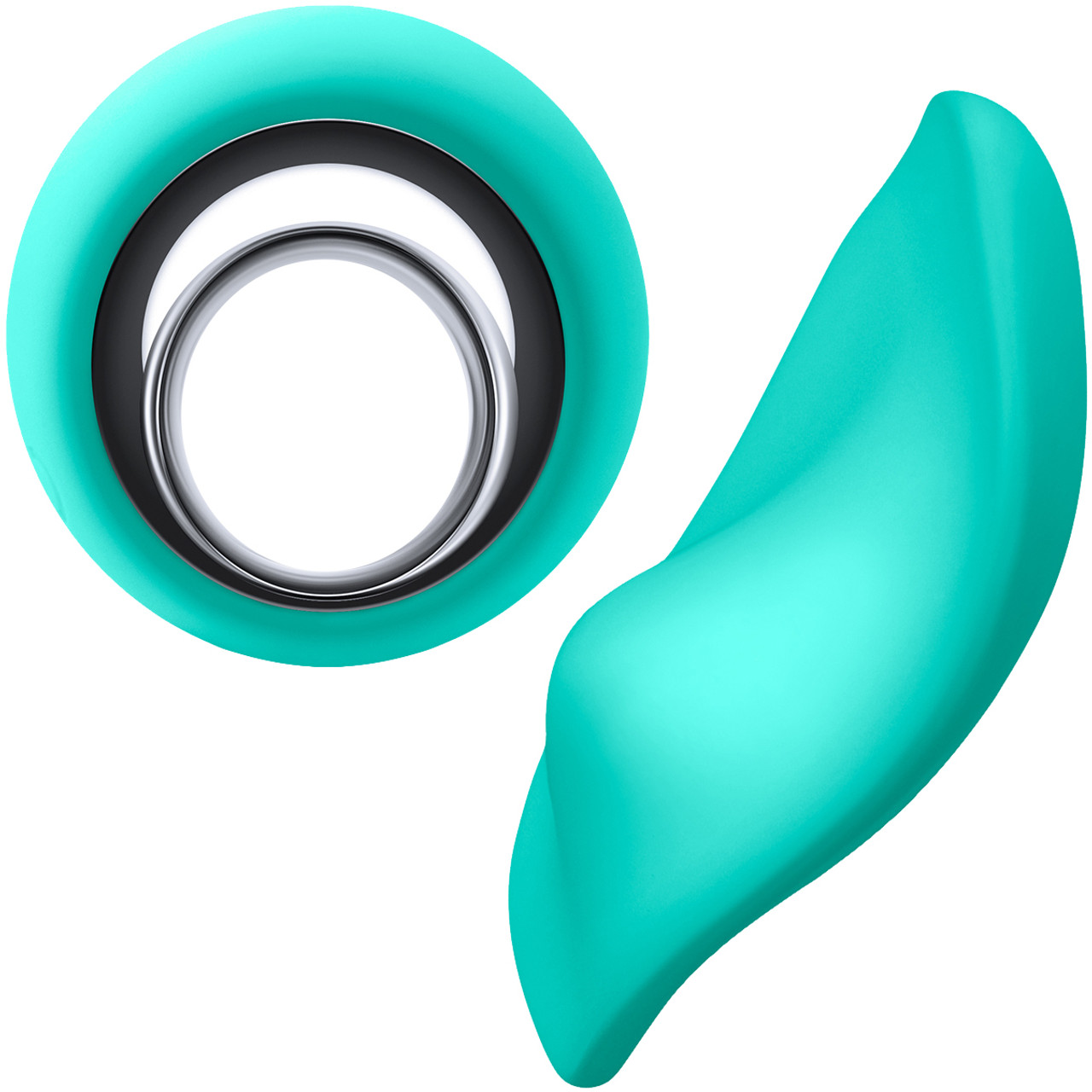 Sugar Pop Leila Rechargeable Silicone App Enabled Panty Vibe With Remote -  Teal
