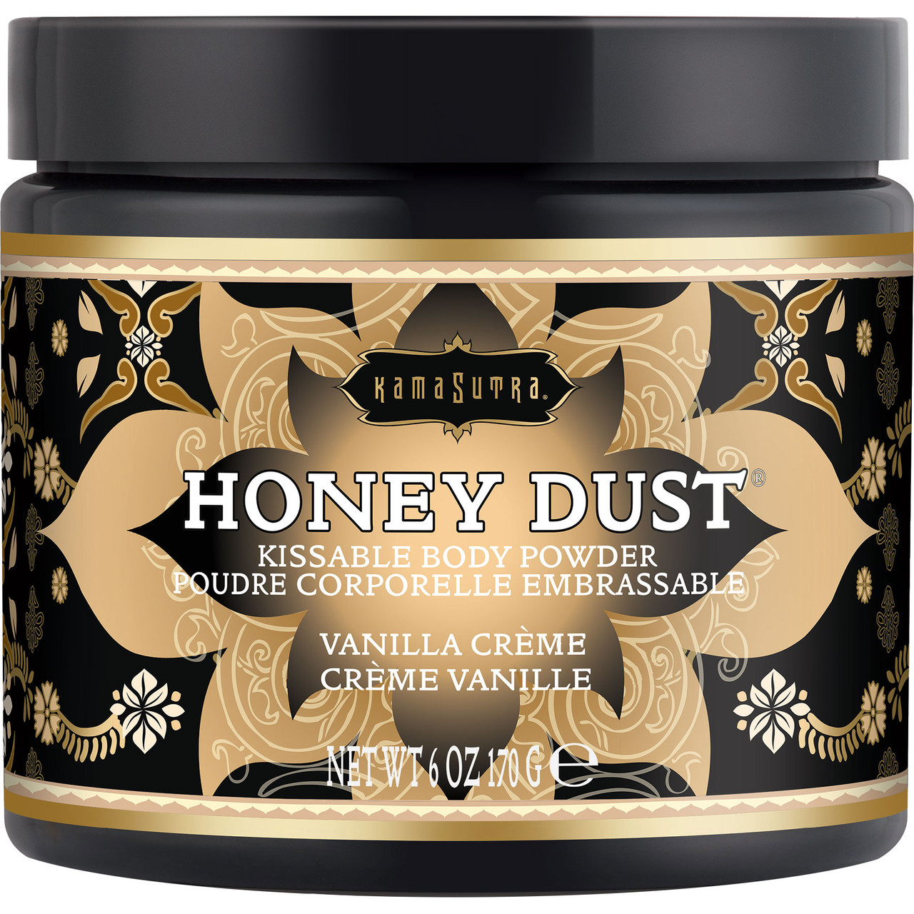 Kama Sutra Honey Dust Kissable Body Powder - Vanilla Creme - 6 oz