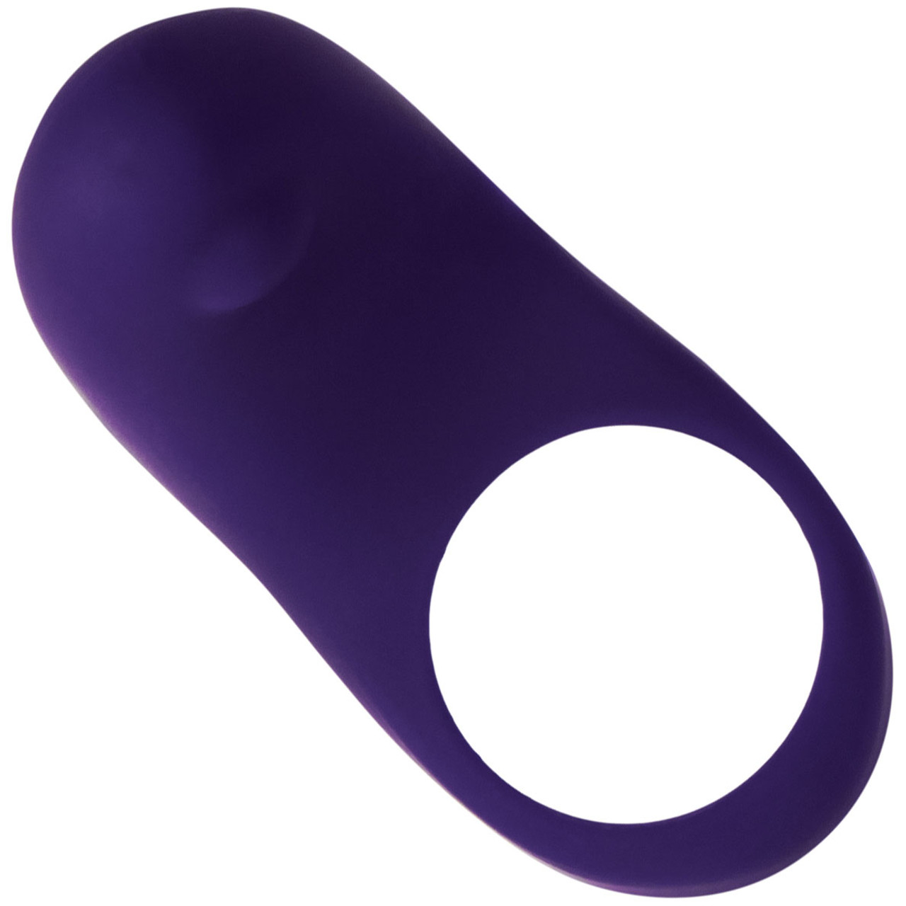 Rev Silicone Rechargeable Waterproof Vibrating Cock Ring By VeDO - Deep  Purple