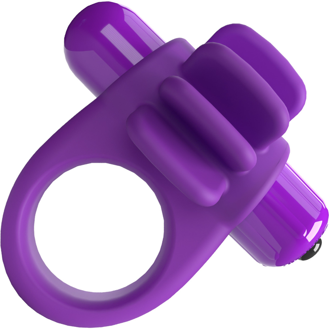 4B Skooch Vibrating Silicone Cock Ring By Screaming O - Grape