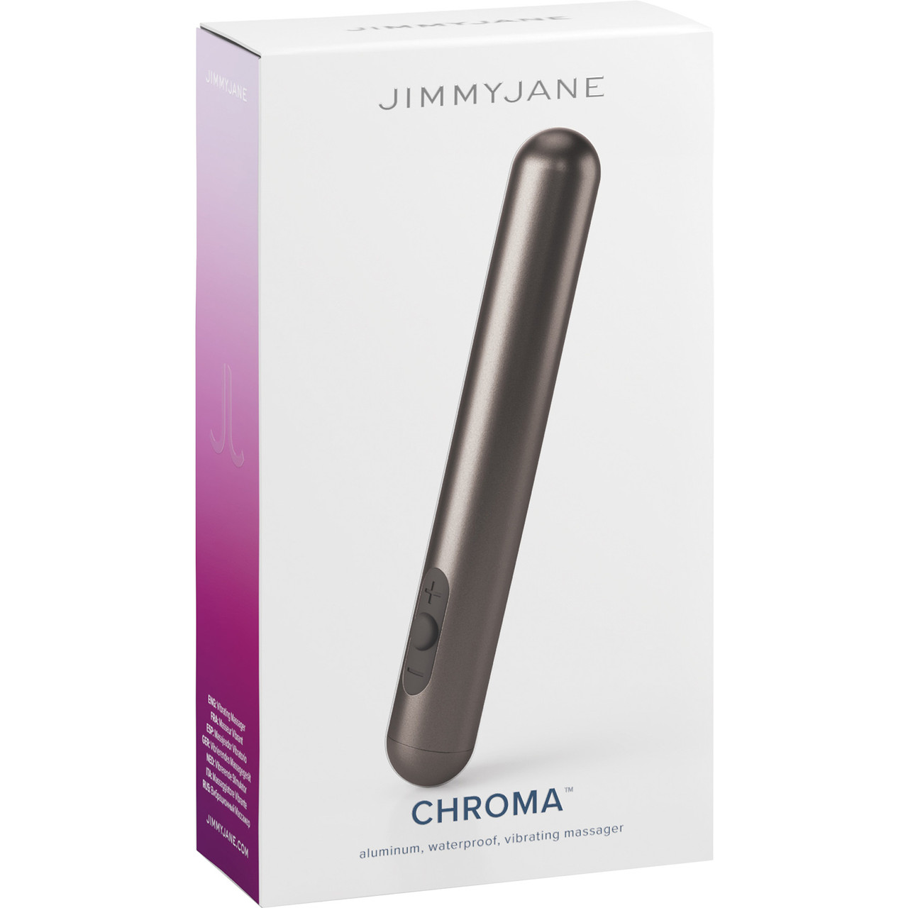 Jimmyjane Chroma Rechargeable Aluminum Waterproof Vibrating Massager