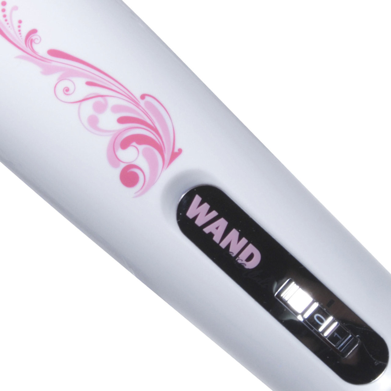 Wand Essentials Mini 4-Inch Wand Massager with Pink and White Gems