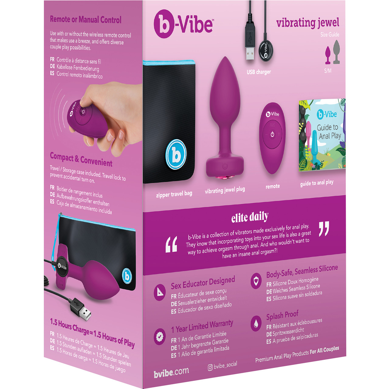 Vibrating Jewel Remote Control Butt Plug – It's the Bomb®