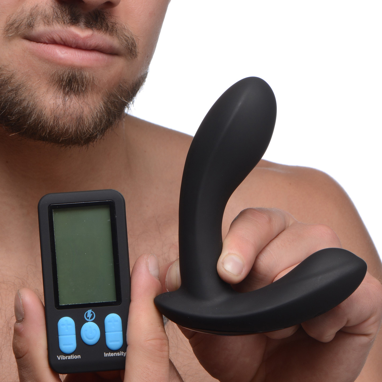 Zeus Electrosex E-Stim Pro Silicone Vibrating Prostate Massager With Remote Control image