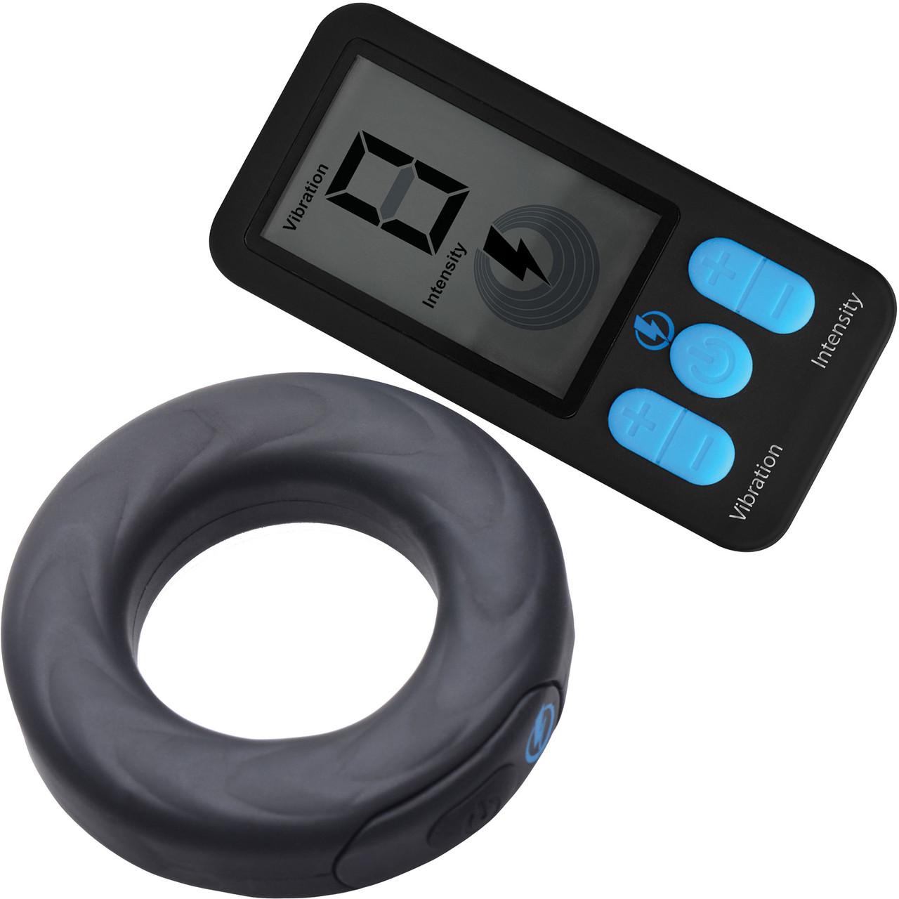 Zeus Electrosex E-Stim Pro Silicone Rechargeable Cock Ring With Remote Control